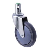 150mm Directional Lock, Rubber Wheel CASTOR - Grey